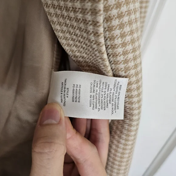 Aritzia Oversized Blazer Houndstooth NWOT - Picture 4 of 5